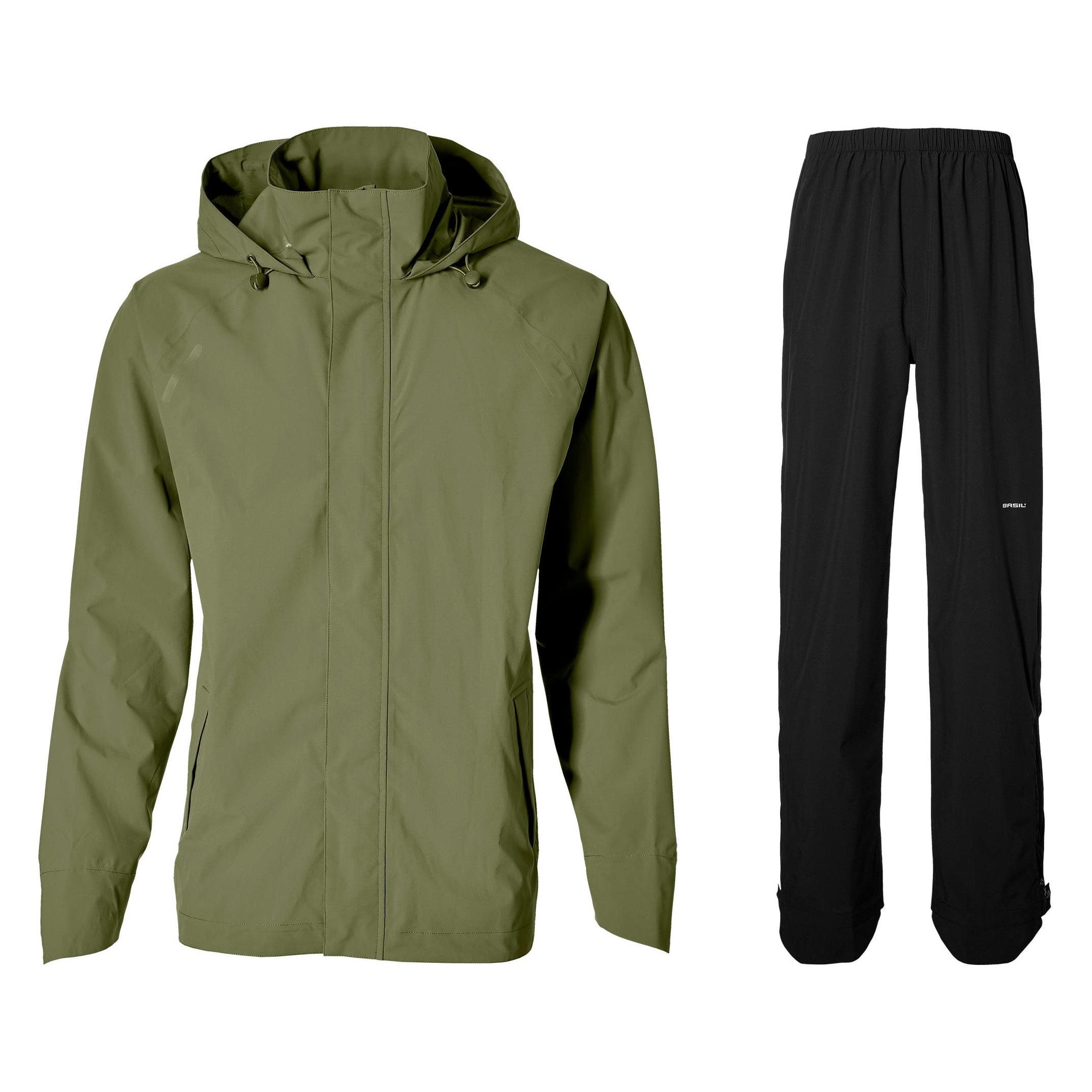 Basil, Damen, Outdoorhose, Hoga Regenanzug Unisex (L), Grün
