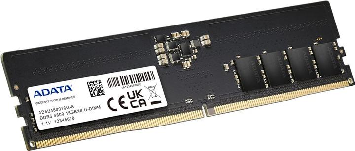 Produktbild Adata Premier DDR5-4800, CL40, On-Die ECC - 16 GB (1 x 16GB, 4800 MHz, DDR5-RAM, DIMM)