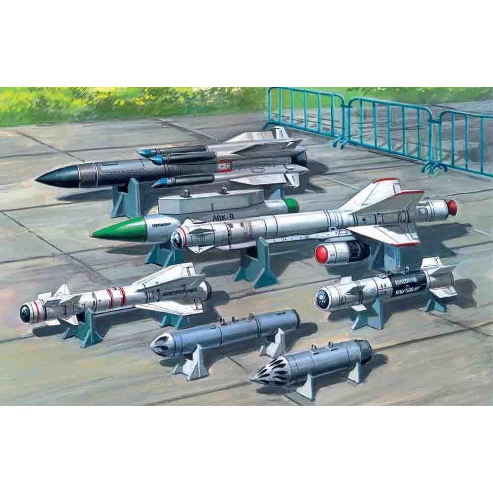 ICM Soviet Air-to-Surface Armament (X-29T,X-31P,X-59M missiles, B-13L, B-8M1 rockets containers, KAB-500