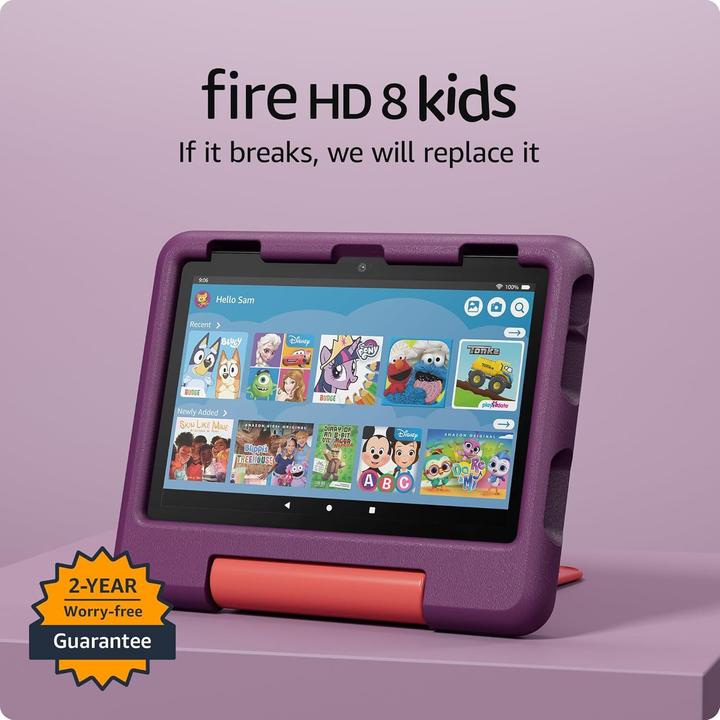 Actual product image Amazon Fire HD 8 Kids (WLAN only, 8", 32 GB, Violet)