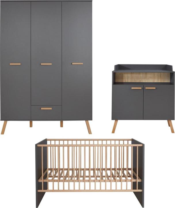 Ebuy24 Babyzimmermöbel-Set MatsBaby (Kinderkleiderschrank, Wickelkommode)