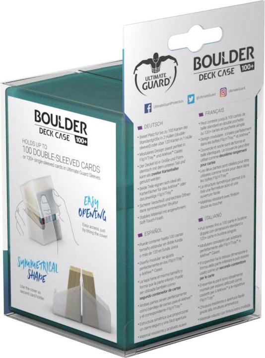 Image du produit Ultimate Guard UGD010696 - Boîte de cartes Boulder - 100+ cartes, taille standard, malachite