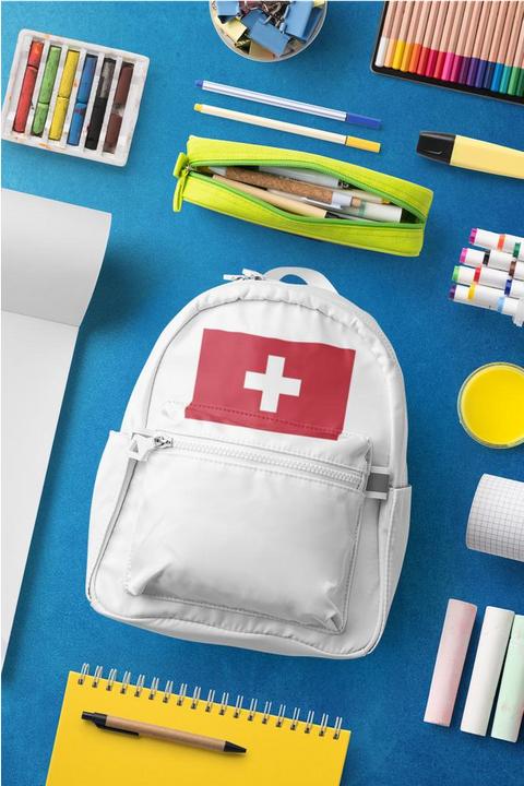 Produktbild Bügelbilder Schulrucksack Schweiz Flagge (15 l)