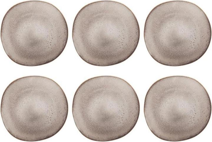 Villeroy & Boch Dinner plate Lave 6 pieces, Beige (6 x, 28 cm)