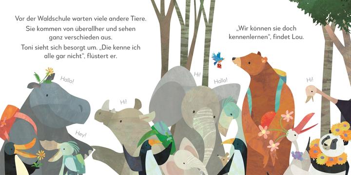Immagine prodotto Toni & Lou Der erste Tag in der Waldschule (Tedesco, Jonny Lambert, DK Verlag - Bambini, Sandra Grimm, 2023)