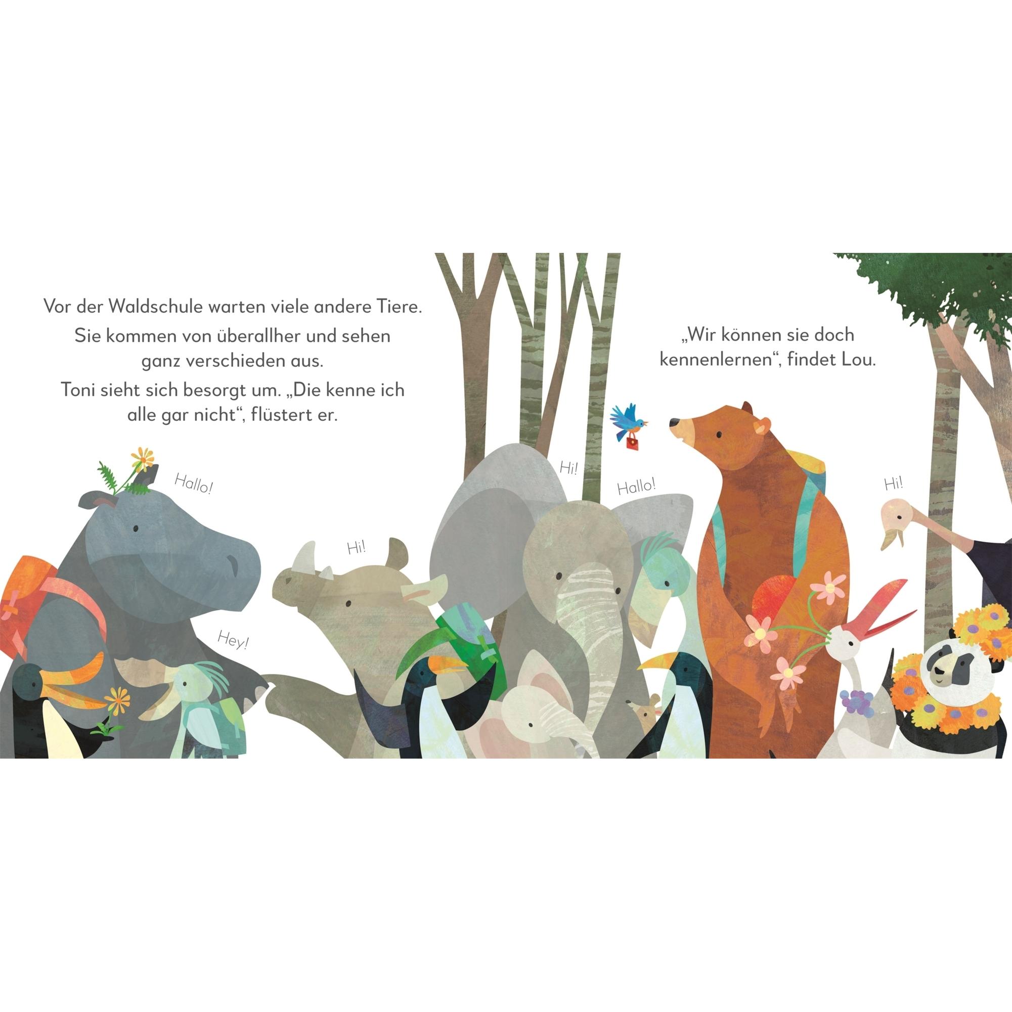 Thumbnail - Toni & Lou Der erste Tag in der Waldschule, Kinderbücher von Sandra Grimm, Jonny Lambert