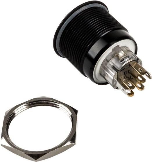 DimasTech Vandalismustaster 25mm, Blackline Dot - RGB