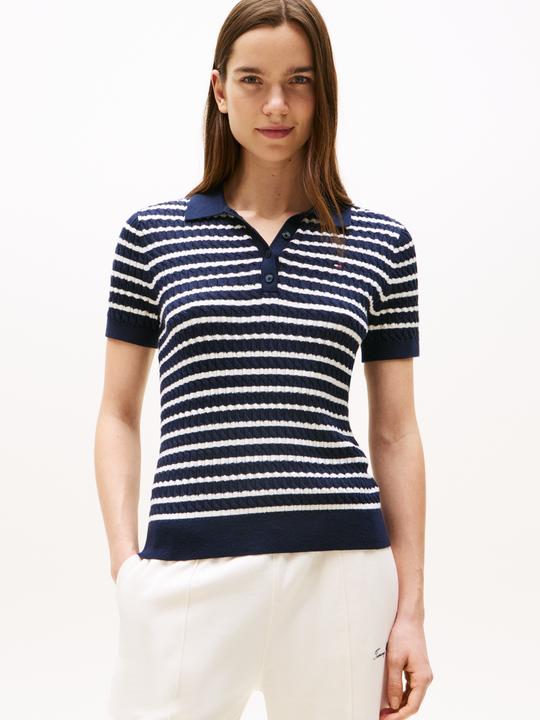 Produktbild Tommy Hilfiger Polohemd Kabelpullover (L)