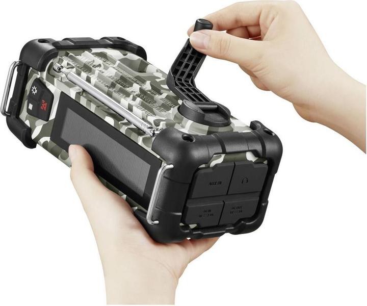 Produktbild Sangean MMR-99 DAB+ Artic Camo Notfall/Kurbel/Solar Radio (DAB+, FM, Bluetooth)