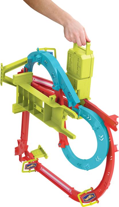 Produktbild HOT Wheels - Baanset - Neon Snelheidsduivels Wolkenkrabber Circuit - Met 1 Wheels auto - Racebaan