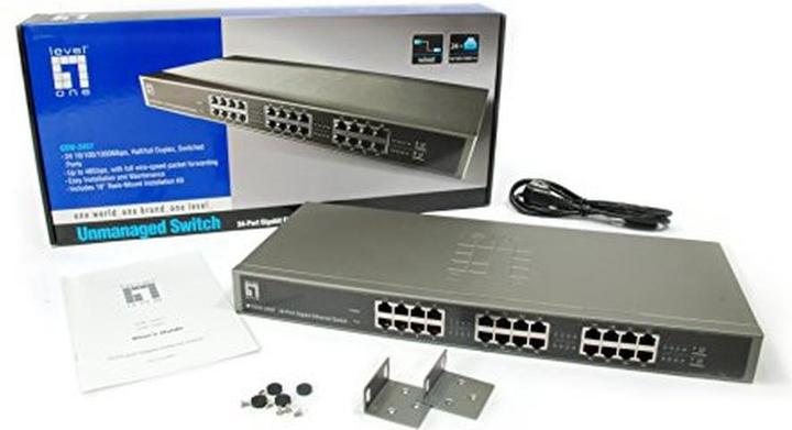 Produktbild LevelOne GSW-2457: 24Port Switch, 1Gbps (24 Ports)