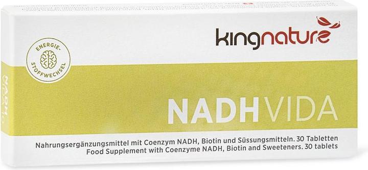 Actual product image Kingnature NADH Vida tablet 20 mg (30 Piece, Pills, 21 g)