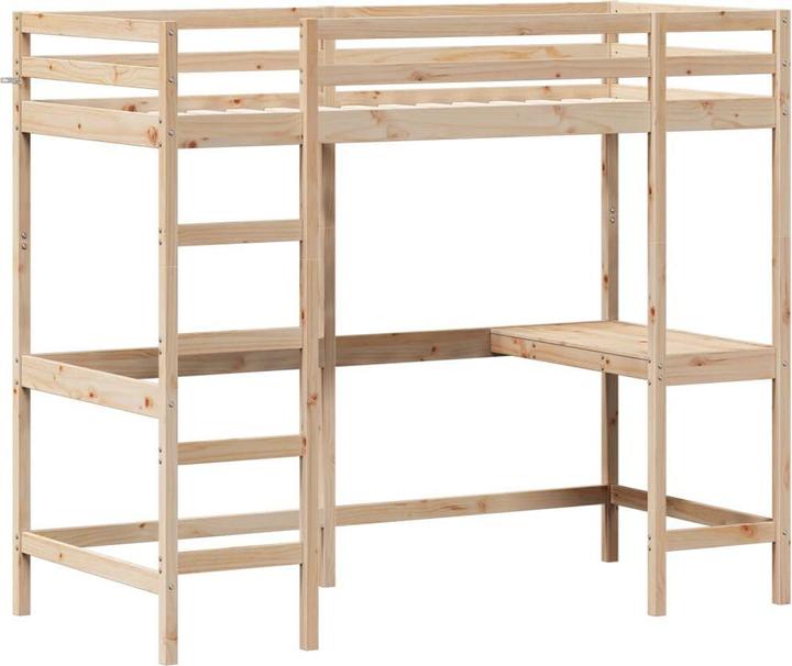 Actual product image VidaXL Loft bed with desk (90 x 190 cm)