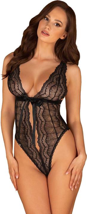 Actual product image Obsessive Isabellia Lace Stringbody - Black (L)
