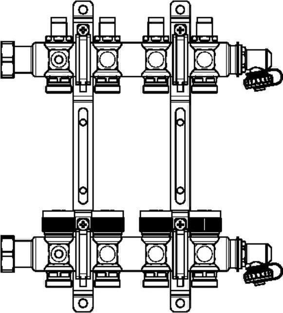 Produktbild Oventrop OV Edelstahl-Verteiler Multidis SFQ mit Q-Tech für 11 Kreise
