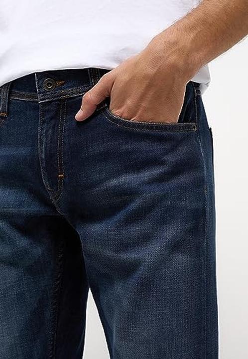 Image du produit Mustang Oregon tapered crinkle dark rinse (W35/L32)