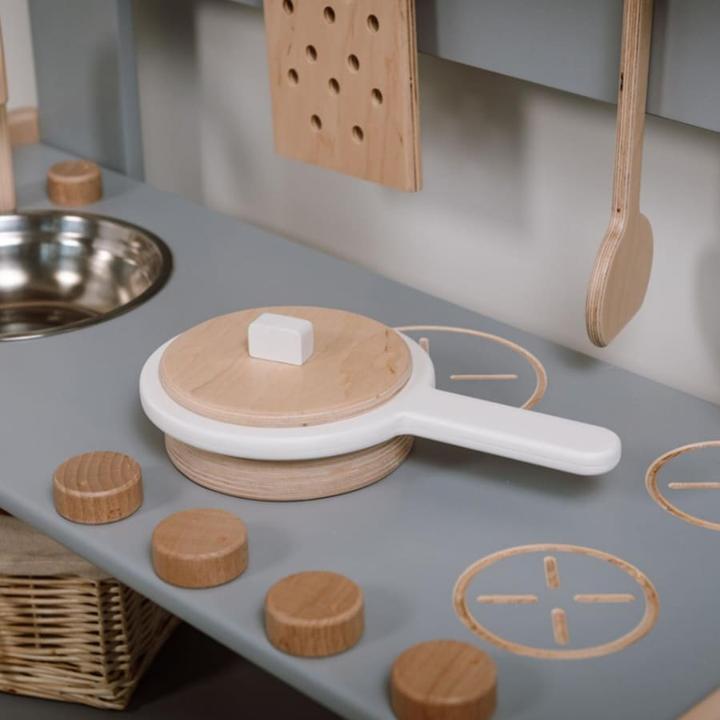 Image du produit Activity Board Set de jouets en bois, ustensiles de cuisine, grand cadeau, set de cuisine pour enfants - casserole