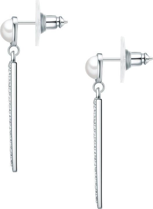 Produktbild Lulu & Jane Messing Zirkonia Muschelkernperle silber - 33066 (Messing)