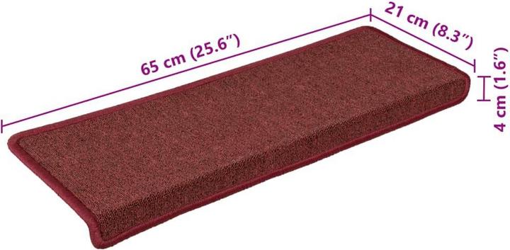 Immagine prodotto vidaXL Treppenmatte (65 x 21 cm)
