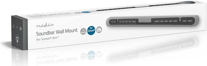 Produktbild Nedis Soundbar Halterung | Kompatibel mit: Sonos® Arc™ | Wand | 10 kg | Fest | ABS / Stahl | Schwarz (1 Stk., Wandmontage, Nicht beweglich)