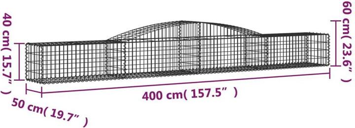 Produktbild vidaXL Gabionenkorb