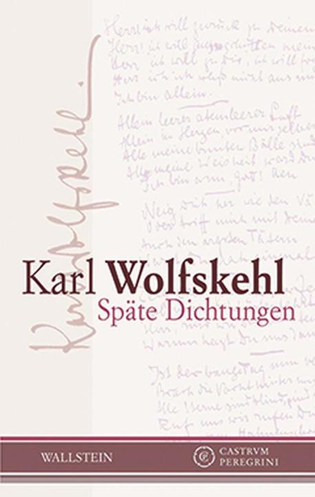 Produktbild Späte Dichtungen (Deutsch, Friedrich Voit, Karl Wolfskehl, 2009)