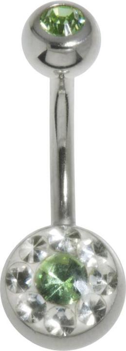 Image du produit Bijouteria Piercing nombril (Cristallin, Acier chirurgical 316L, Résine époxy)