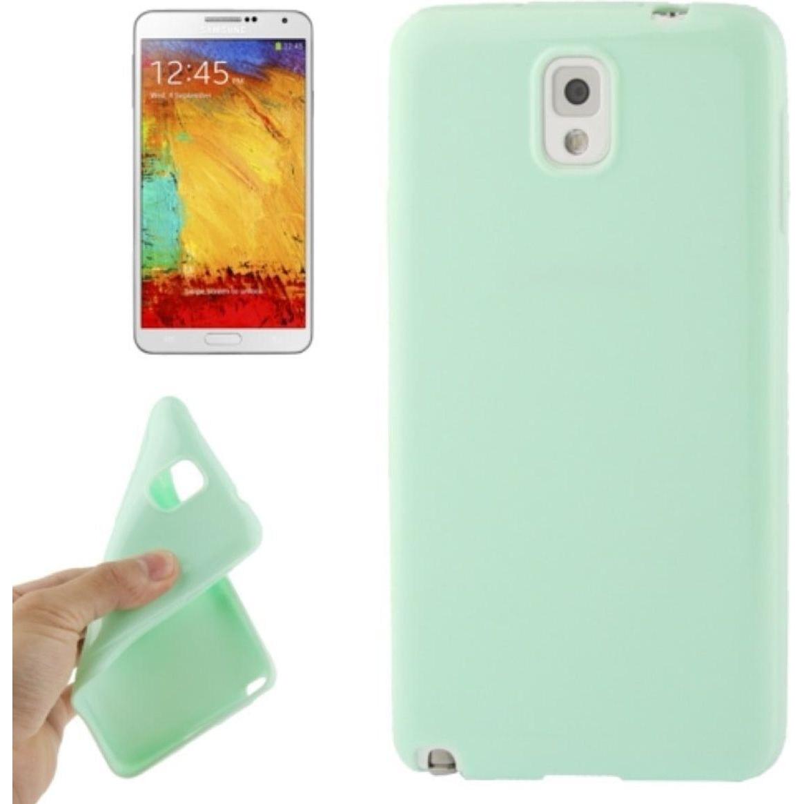 König Design Schutzhülle TPU Case für Handy Samsung Galaxy Note 3 N9000 Hellgrün (Samsung Galaxy Note 3), Smartphone Hül...