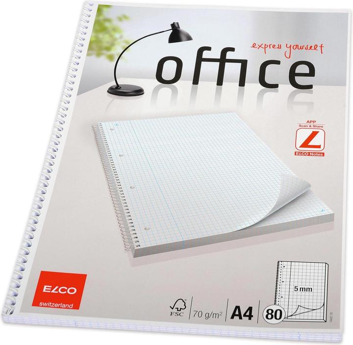 Actual product image Elco College notebook (A4, Checked, Soft cover)