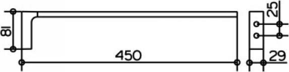 Productafbeelding Keuco Handdoekbeugel EDITION 11 1st. fixst Ausldg 45cm ni gebü
