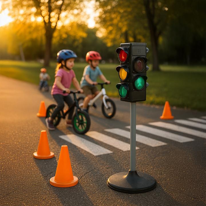 Actual product image Relaxdays Toy traffic light