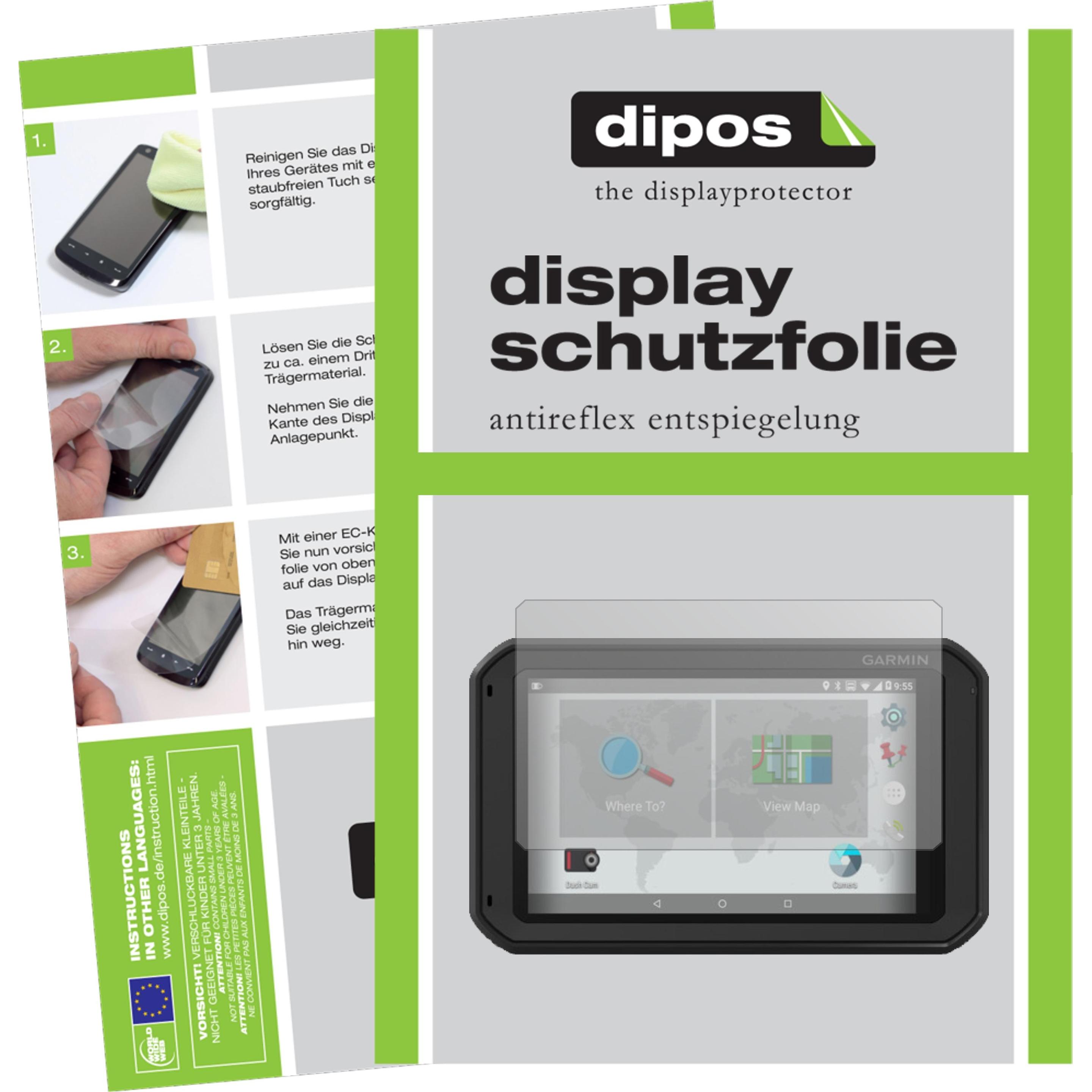 Dipos Displayschutzfolie Antireflex (2 Stück, Garmin Fleet 770), Tablet Schutzfolie
