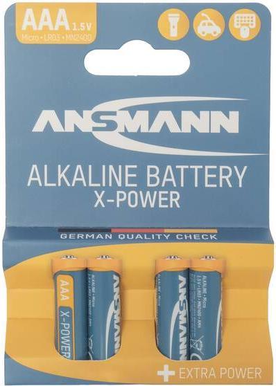 Produktbild Ansmann AAA LR 03 X-Power (4 Stk., AAA, 1300 mAh)
