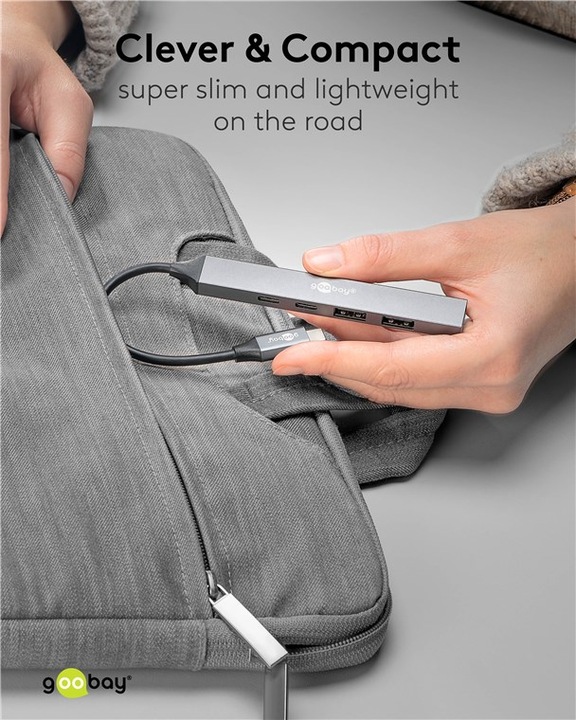 Actual product image Goobay Slim (USB-C, 5 Ports)