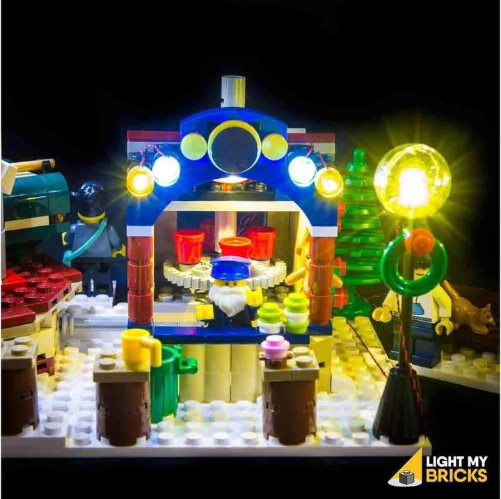 Produktbild Light my bricks LED Licht Set für LEGO Winterlicher Markt