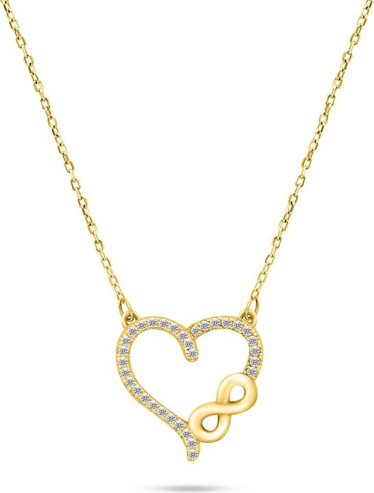 Immagine prodotto Brilio Argento - Collana romantica placcata oro con zirconi NCL52Y