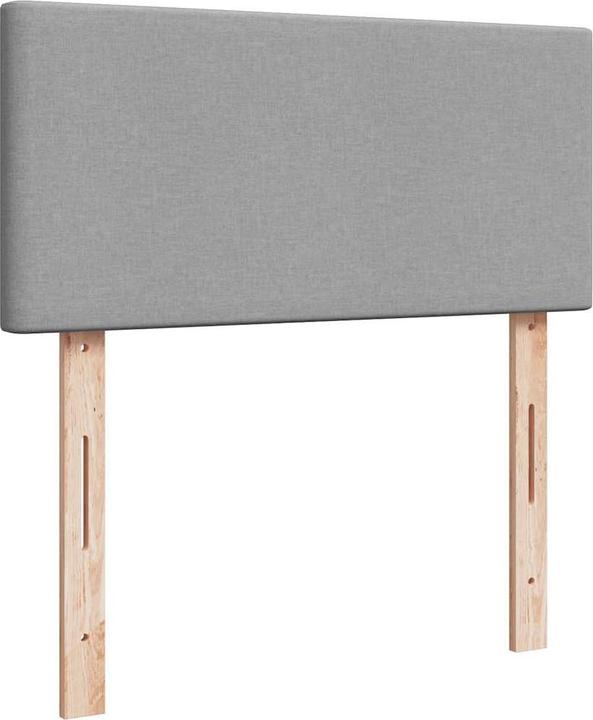 Immagine prodotto VidaXL Ottomana con materasso in tessuto grigio chiaro 90x190 cm (90 x 190 cm)