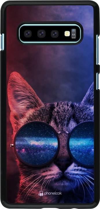 Produktbild PhoneLook Hülle Red Blue Cat Glasses (Samsung Galaxy S10+)