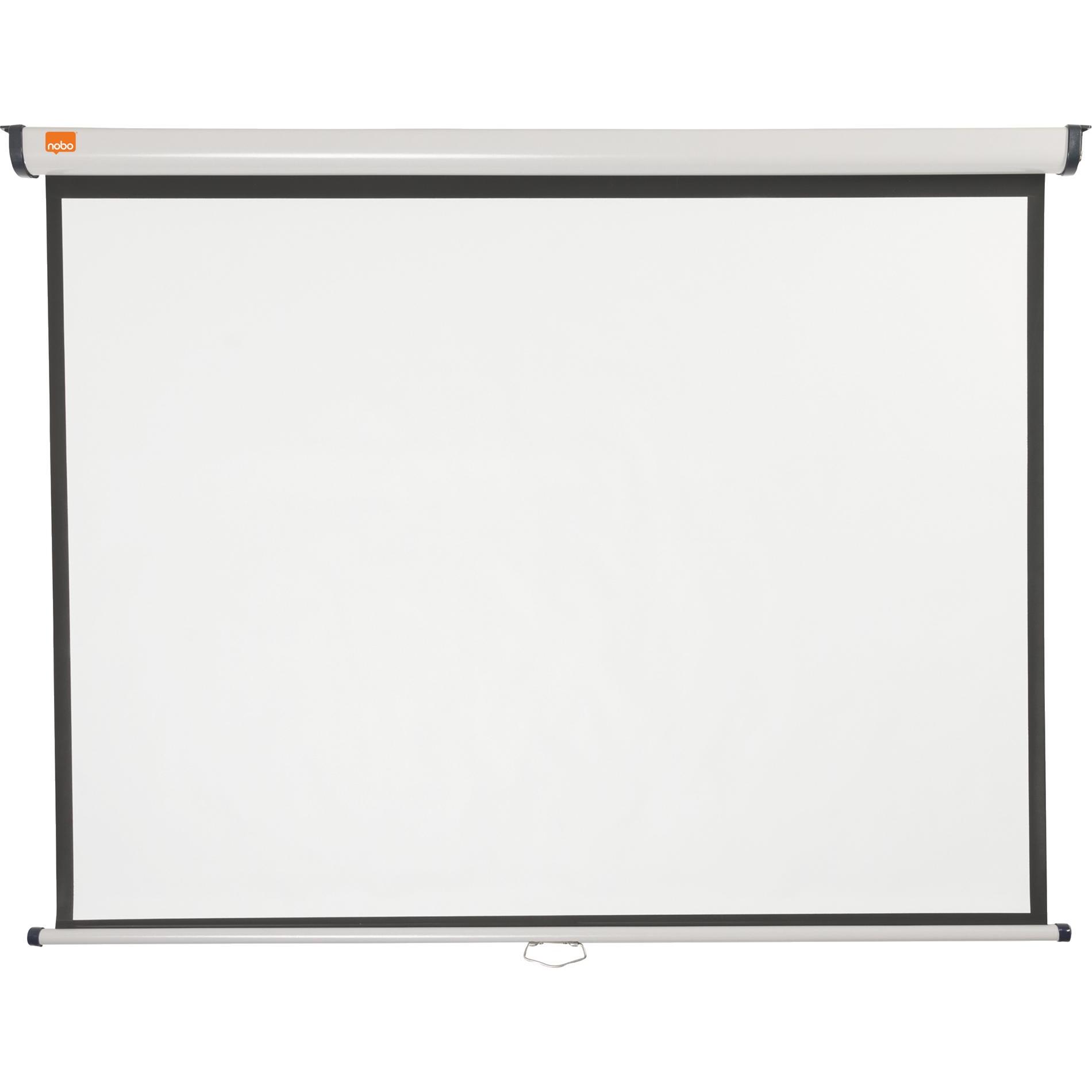 Thumbnail - Nobo Wall Mounted Projection Screen 1500x1138mm (70.87", 4:3), Leinwand, Grau