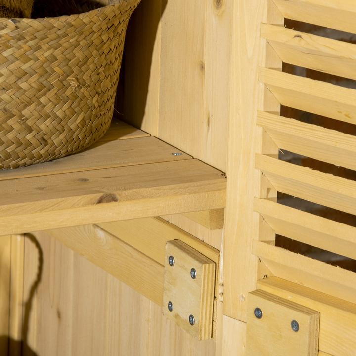 Immagine prodotto Outsunny Capanno degli attrezzi con 4 scomparti