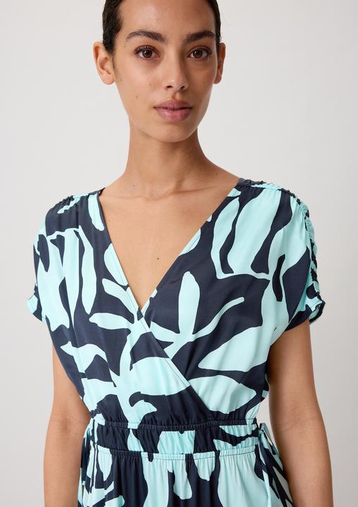 Produktbild Comma Kleid Satinkleid mit Raffung (32)