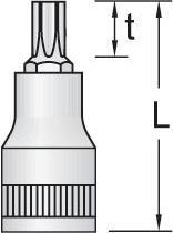Productafbeelding Gedore ITX 20 T27 Schraubendrehereinsatz 1/4" TX T27