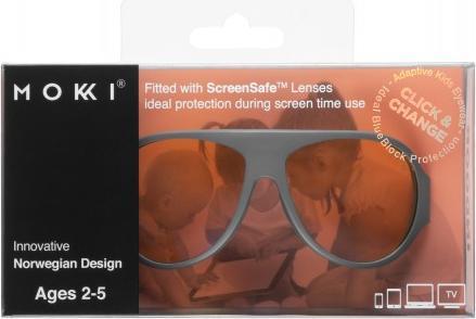 Actual product image Mokki ScreenSafe grey 2-5 years click & change
