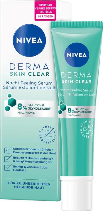 Actual product image NIVEA Derma Skin Clear Nacht Peel Ser (neu) 40 ml (40 ml)