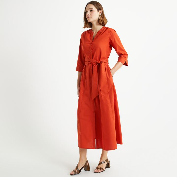 Actual product image Anne Weyburn Midikleid aus reiner Baumwolle (48)