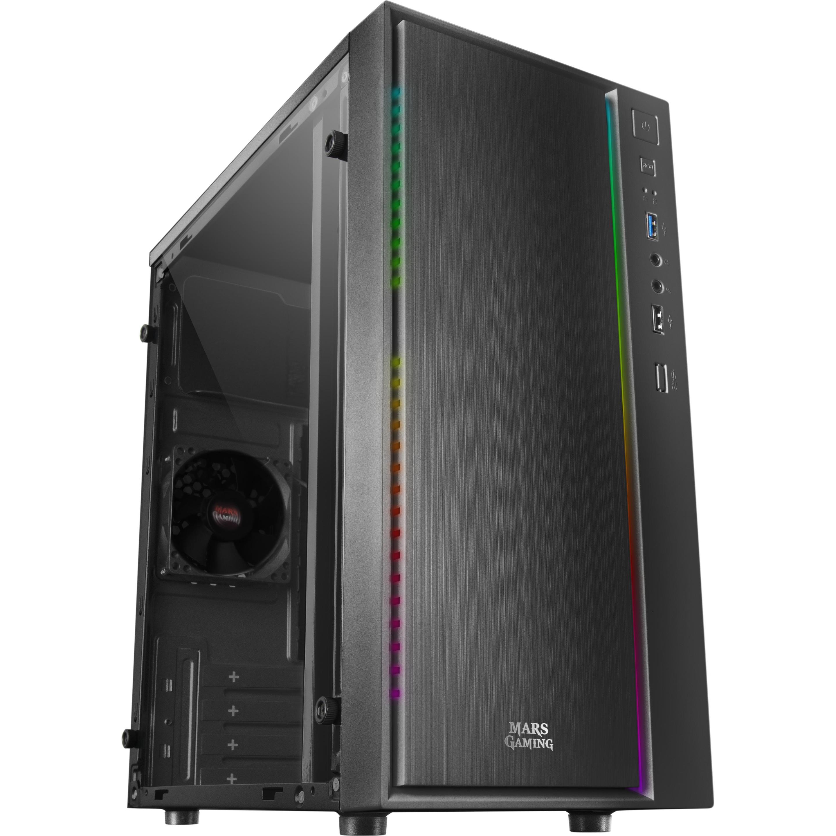 Mars Gaming MCM Compact (mATX, Mini-ITX), PC Gehäuse, Schwarz
