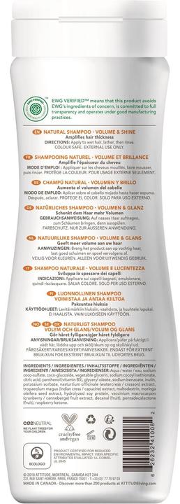 Produktbild Attitude Volume & Shine (Flüssiges Shampoo, 473 ml)