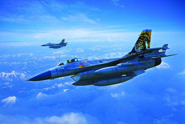 Actual product image Hobby Boss General Dynamics F-16A Fighting Falcon