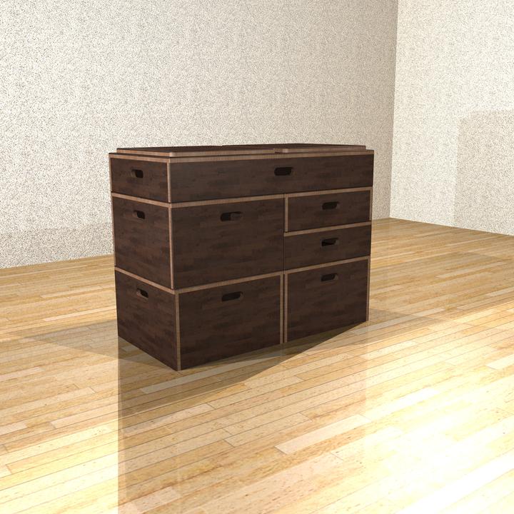 Actual product image Sport-Thieme Plyoboxen-Set Kombi