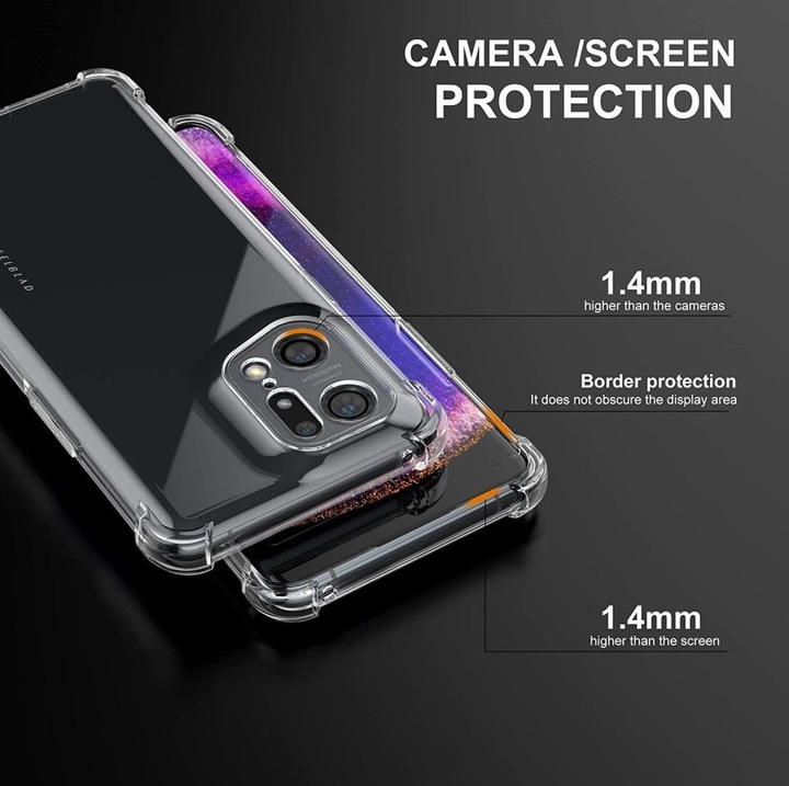 Immagine prodotto Screenguard Paraurti Airbag morbido in cristallo (Oppo Find X5 Pro)